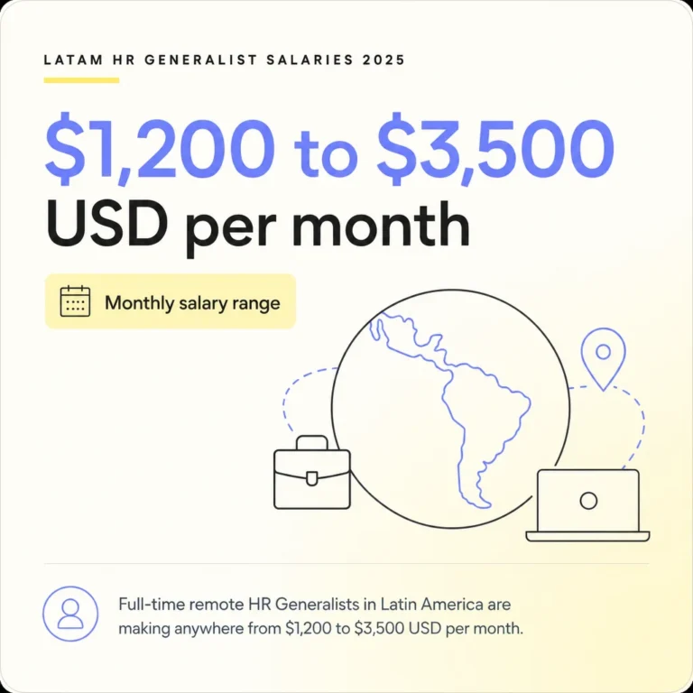 How Much Does A Remote HR Generalists Make in Latin America in 2026